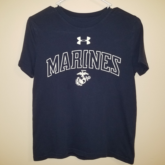 Under Armour Other - Under Armour Kids Navy Marines T-Shirt